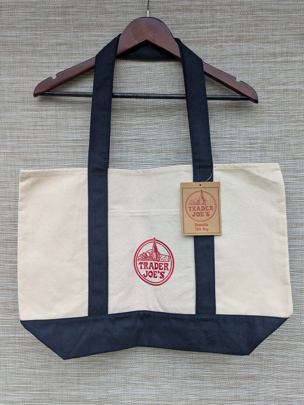Trader Joe's Large Canvas Tote Bag